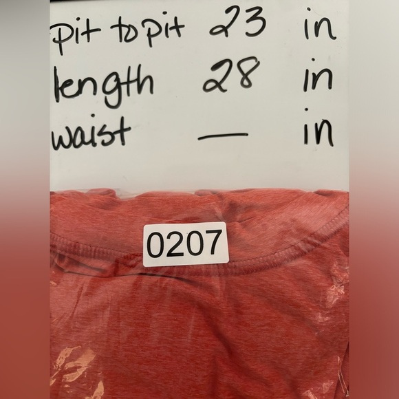 Lands End Sun Shirt SPF Swim Tee Long Sleeve Sunwashed Red / Orange Men's M 0207 - Picture 6 of 6